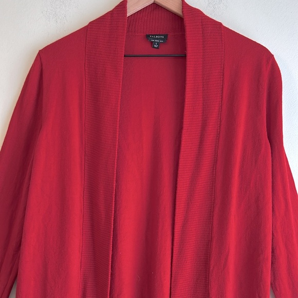 Talbots Merino Wool Open Front Cardigan - Picture 2 of 4